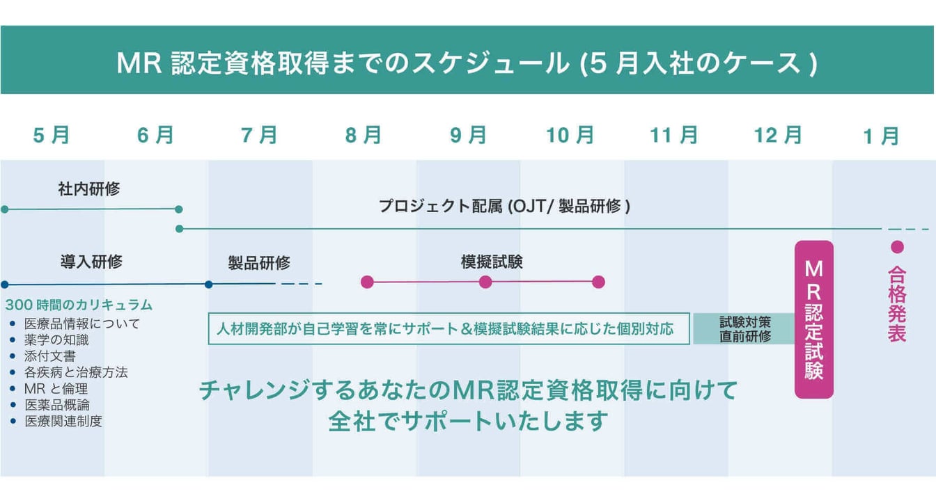 MR認定資格の取得支援